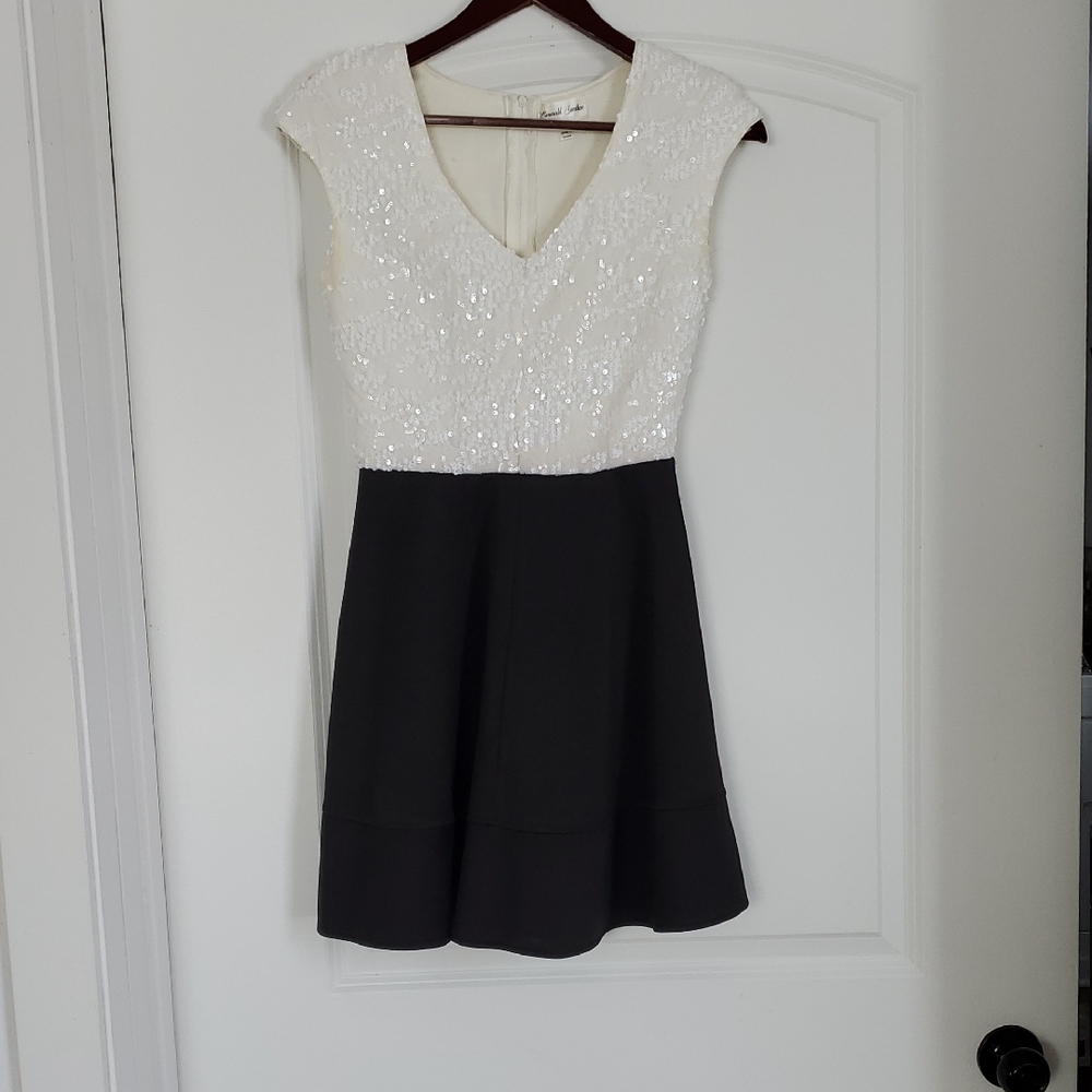 Emerald Sundae Black and White Mini Dress